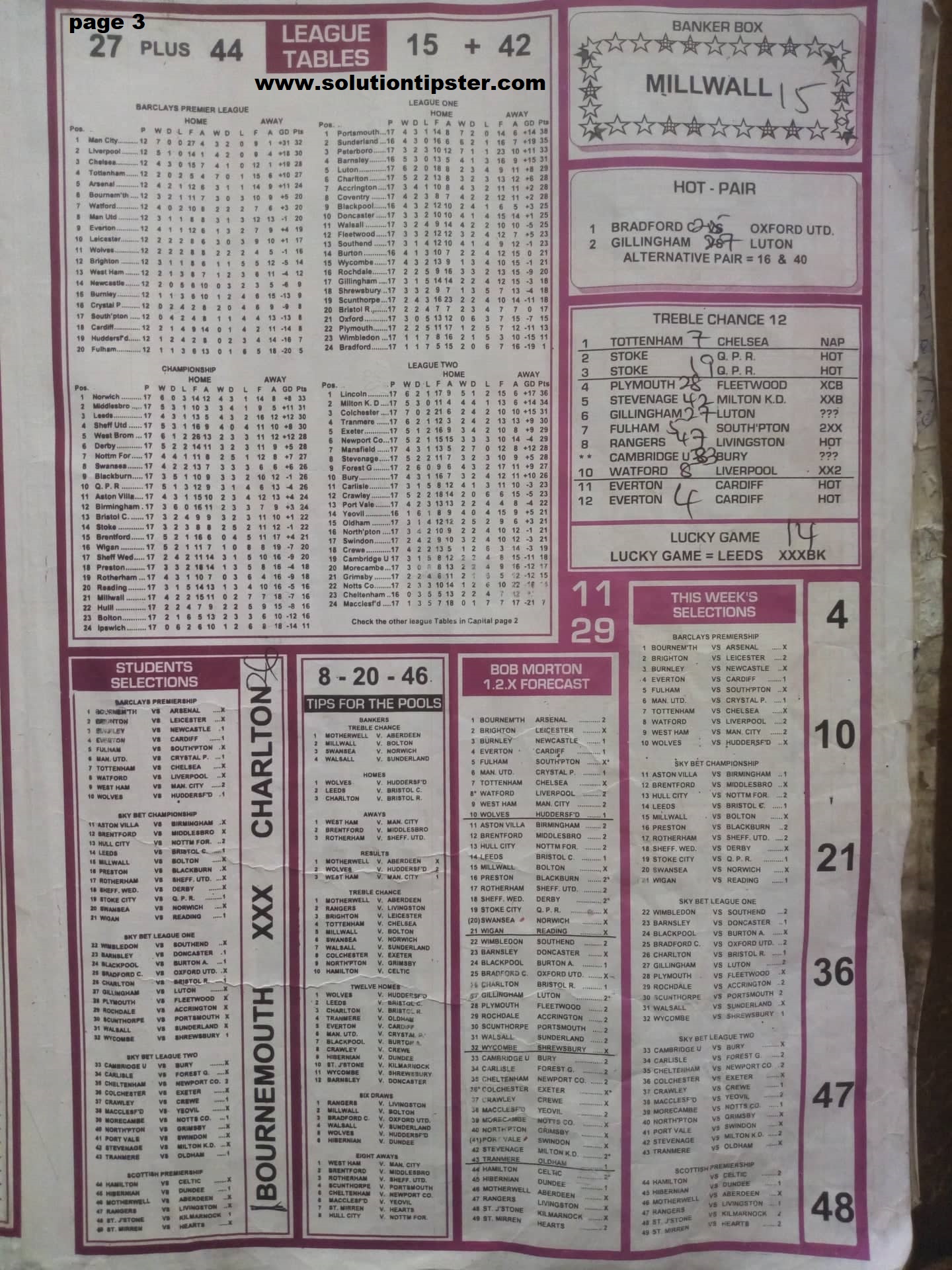 Week 20 Pool Rsk Papers 2018 Soccer Bob Morton Capital International Winstar Big Win Endless Beauty Online Shop