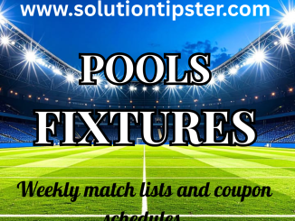 football pools fixtures