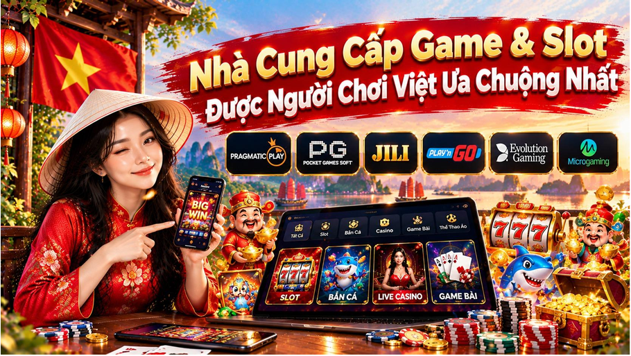 Nhà Cung Cấp Game & Slot Được Người Chơi Việt Ưa Chuộng Nhất